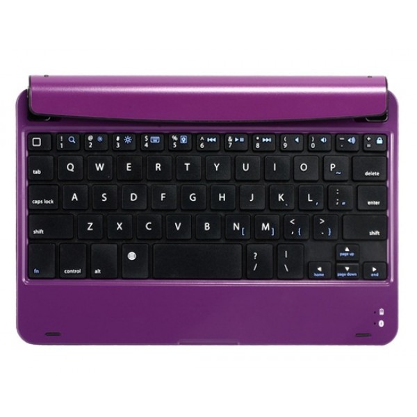 Ultra-slim Mini Bluetooth 3.0 Keyboard for iPad Mini (Purple)