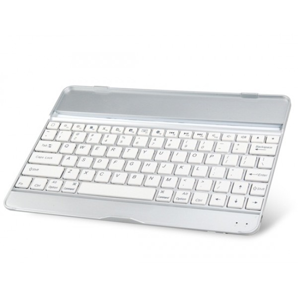 Ultra-Thin Mobile Wireless Bluetooth Aluminium Alloy Keyboard for iPad Air (White)