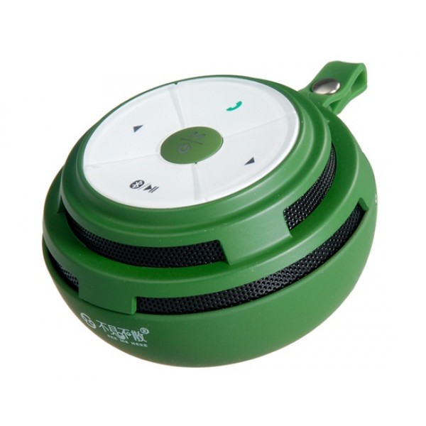 SEE ME HERE BV200 Mini Portable Bluetooth Speaker with TF Card Reader & Hook (Green)