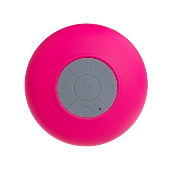BTS-06 Mini Waterproof Bluetooth v3.0 Shower Speaker with Built-in Microphone & Suction Cup (Red)